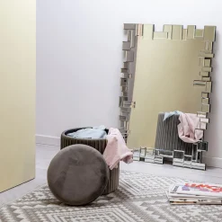 Viadurini Living Wandspiegel-Rechteckiger Wandspiegel mit geformtem Glasrahmen - Norbo