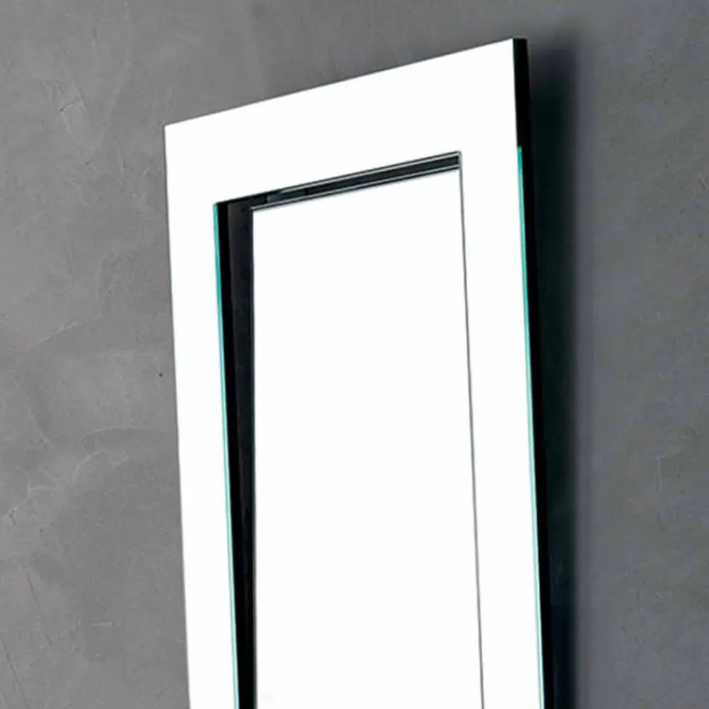 Viadurini Living Wandspiegel-Rechteckiger Wandspiegel mit geneigtem Rahmen Made in Italy - Salamina