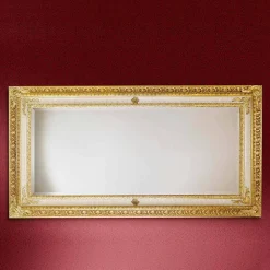 Viadurini Classic Wandspiegel-Rechteckiger Wandspiegel aus Holz made in Italy Raffaello