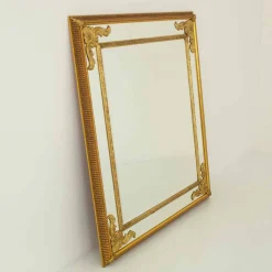 Viadurini Classic Wandspiegel-Rechteckiger Wandspiegel aus Holz hergestellt in Italien Valentino