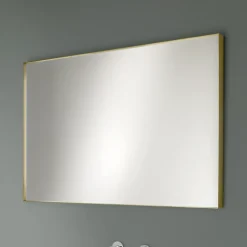 Viadurini Bathroom Wandspiegel-Rechteckiger Wandspiegel mit Bronze-, Schwarz-, Platin- oder Kupferrahmen - Renga