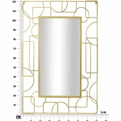 Viadurini Living Wandspiegel-Rechteckiger Wandspiegel aus Eisen im modernen Design - Plinio