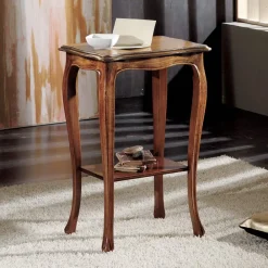 Viadurini Classic Klassische Couchtische-Rechteckiger Wohnzimmer-Couchtisch mit Beinen aus Buche, hergestellt in Italien – Ermes