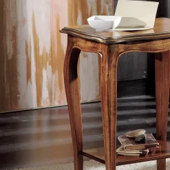 Viadurini Classic Klassische Couchtische-Rechteckiger Wohnzimmer-Couchtisch mit Beinen aus Buche, hergestellt in Italien – Ermes