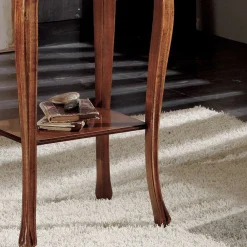 Viadurini Classic Klassische Couchtische-Rechteckiger Wohnzimmer-Couchtisch mit Beinen aus Buche, hergestellt in Italien – Ermes