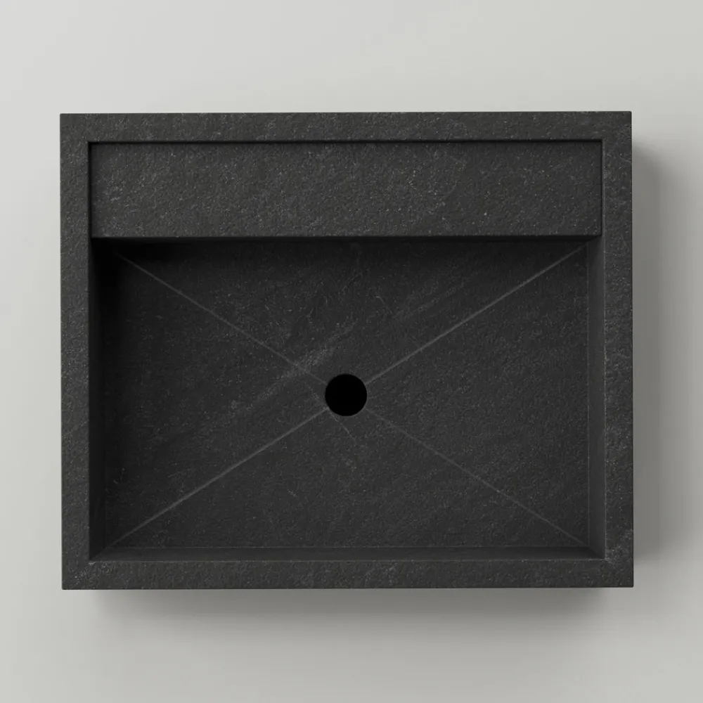 Viadurini Bathroom Keramikwaschbecken-Rechteckiges Aufsatzwaschbecken aus Feinsteinzeug Made in Italy - Cervia