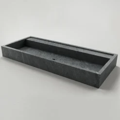Viadurini Bathroom Keramikwaschbecken-Rechteckiges Aufsatzwaschbecken aus Feinsteinzeug Made in Italy - Cervia