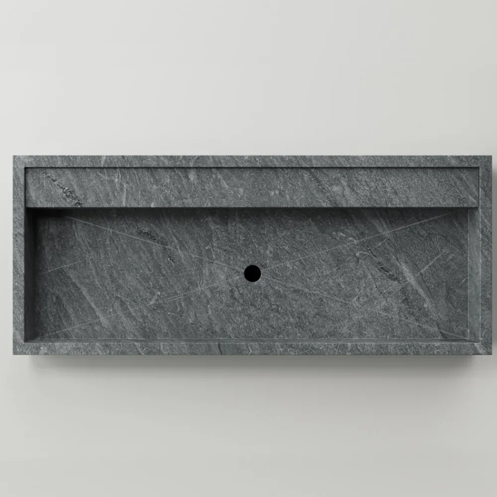 Viadurini Bathroom Keramikwaschbecken-Rechteckiges Aufsatzwaschbecken aus Feinsteinzeug Made in Italy - Cervia