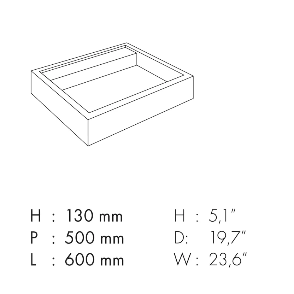 Viadurini Bathroom Keramikwaschbecken-Rechteckiges Aufsatzwaschbecken aus Feinsteinzeug Made in Italy - Cervia