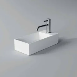 Viadurini Bathroom Keramikwaschbecken-Rechteckiges Aufsatzwaschbecken aus Keramik Made in Italy - Act