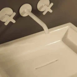 Viadurini Bathroom Keramikwaschbecken-Rechteckiges Aufsatzwaschbecken aus Keramik Desing made in Italy Dalia