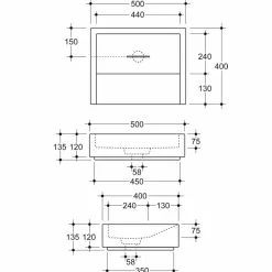 Viadurini Bathroom Keramikwaschbecken-Rechteckiges Aufsatzwaschbecken aus Keramik Desing made in Italy Dalia