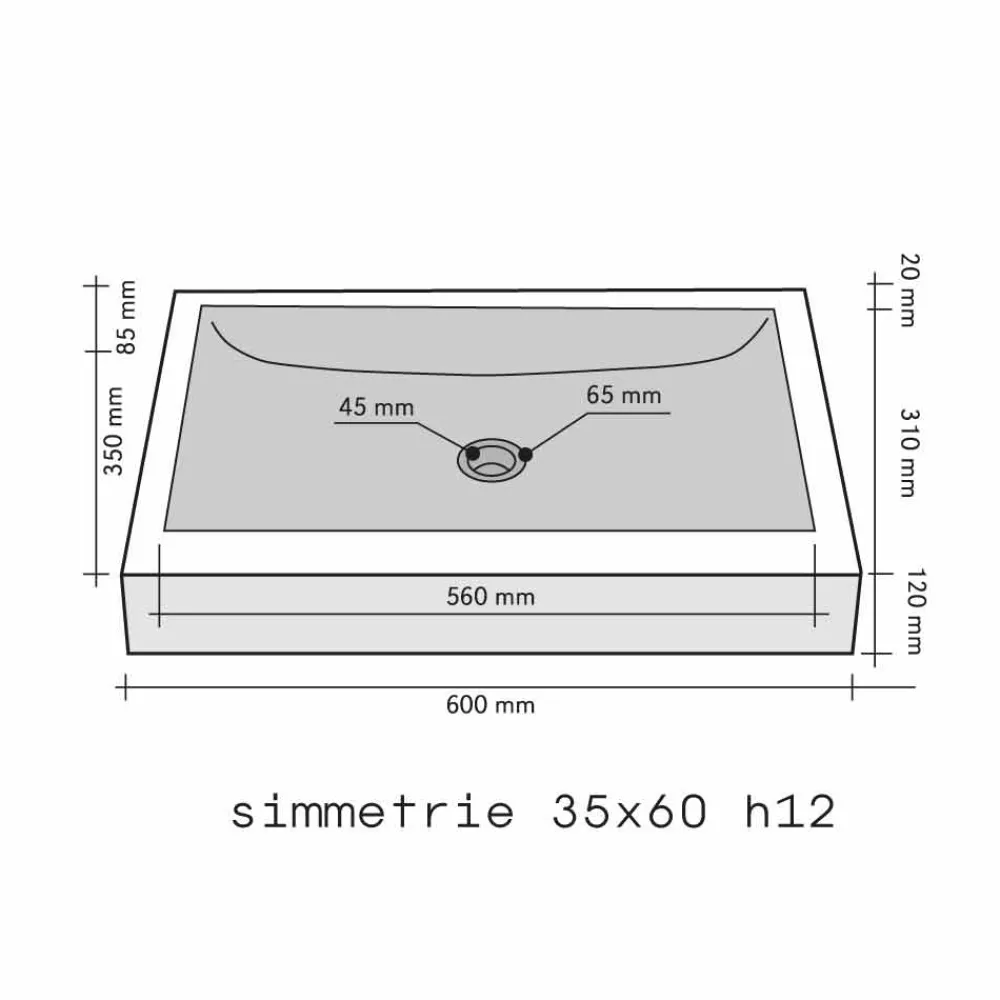 Viadurini Bathroom Steinwaschbecken-rechteckiges Aufsatzwaschbecken aus grauen Marmor Satun Modell