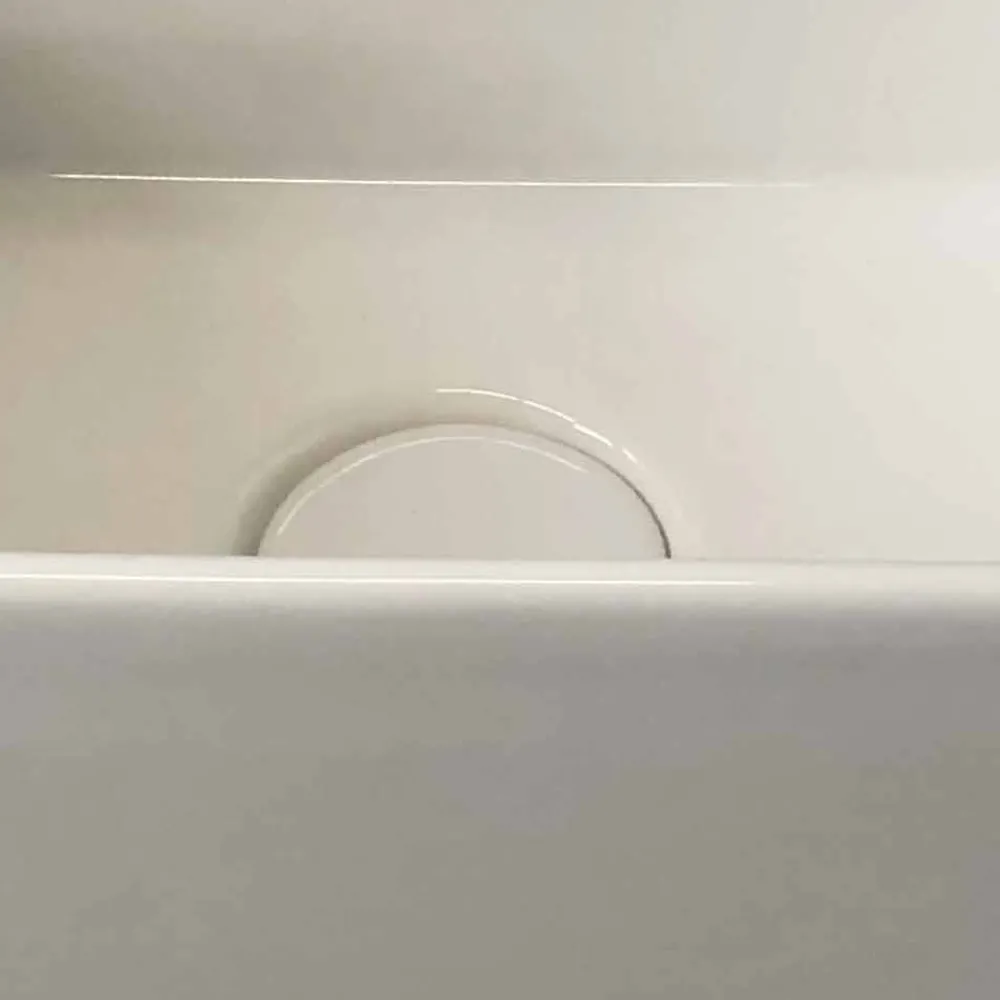 Viadurini Bathroom Keramikwaschbecken-Rechteckiges Aufsatzwaschbecken aus farbiger Keramik Made in Italy - Kino