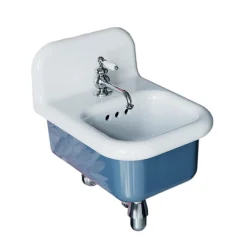 Viadurini Bathroom Vintage Waschbecken|Farbige Waschbecken-Rechteckiges hängendes Badezimmerwaschbecken aus Keramik – Elodie