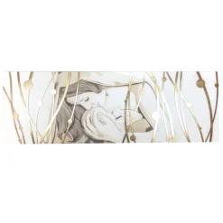 Viadurini Decor Religiöse Bilder-Rechteckiges, mit Laser gefertigtes Gemälde mit Göttin und Kind, hergestellt in Italien – Nagi