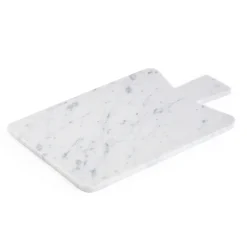 Viadurini Kitchen Küchenzubehör-Rechteckiges Schneidebrett aus weißem Carrara-Marmor Made in Italy - Ukai
