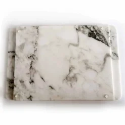 Viadurini Kitchen Küchenzubehör-Rechteckiges Tablett aus modernem geädertem weißem Marmor Made in Italy - Stora