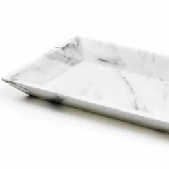 Viadurini Kitchen Küchenzubehör-Rechteckiges Tablett aus weißem Carrara-Marmor Made in Italy - Vassili