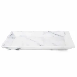 Viadurini Kitchen Küchenzubehör-Rechteckiges Tablett aus weißem Carrara-Marmor Made in Italy - Vassili