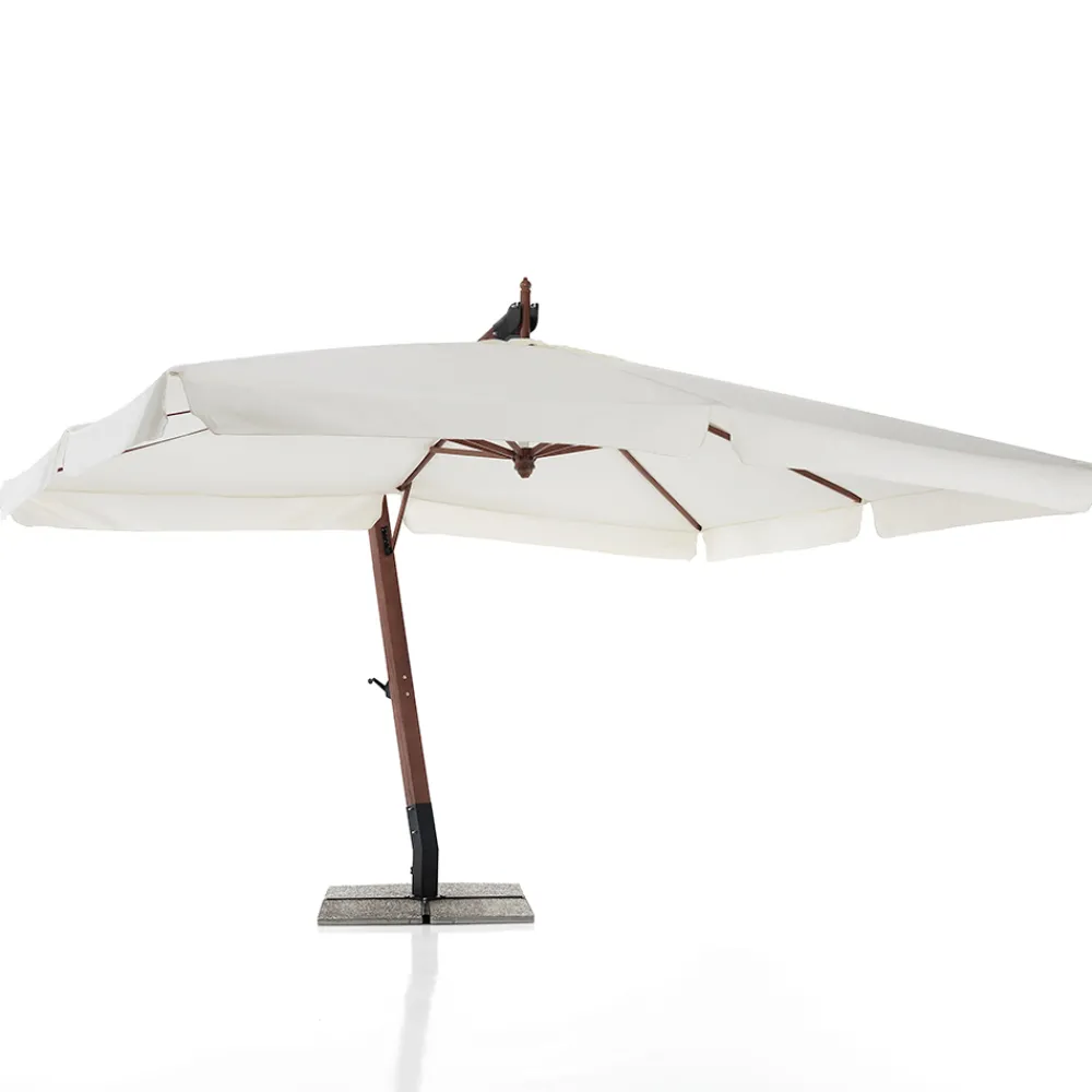 Viadurini in the Garden Gartenschirm-Regenschirm aus Massivholz mit PVC-beschichtetem Polyesterdach – Devoir