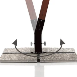 Viadurini in the Garden Gartenschirm-Regenschirm aus Massivholz mit PVC-beschichtetem Polyesterdach – Devoir