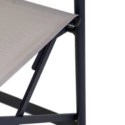 Viadurini in the Garden Metallsessel-Regiestuhl aus Aluminium, Textilene und Teak Armlehne - Tenda