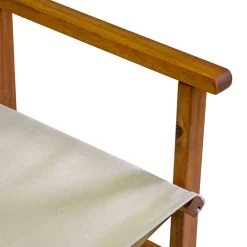 Viadurini in the Garden Holzsessel-Regiestuhl aus geöltem Akazienholz Naturfarbe - Technical