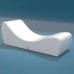Trona Sonnenliegen-Relax Sonnenliege aus Kunstleder weiss made in Italy