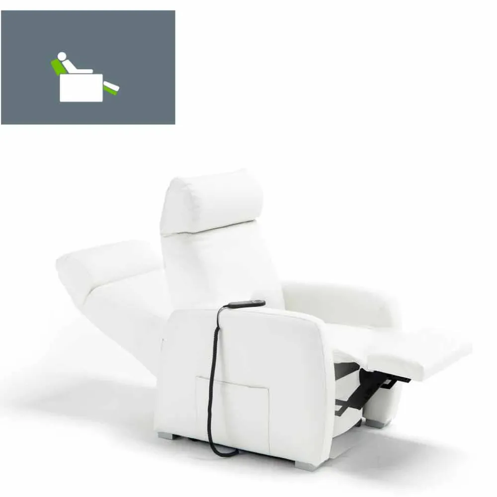 Stile Relax Aufstehsessel Und Massagesessel-Relaxsessel mit 1 Motor und Aufstehhilfe Via Venezia