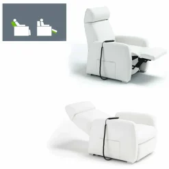 Stile Relax Aufstehsessel Und Massagesessel-Relaxsessel mit 2 Motoren mit Aufstehhilfe Via Firenze