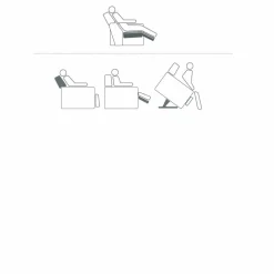 Stile Relax Aufstehsessel Und Massagesessel-Relaxsessel mit Aufstehhilfe und 2 Motoren, made in Italy Design Rosa