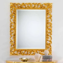 Viadurini Classic Wandspiegel-Repro Wandspiegel in Blattgold mit Spiegelrahmen Paris