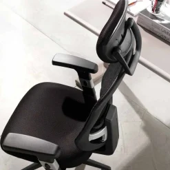 Viadurini Living Bürosessel-Richtungs- und Funktionsdrehender moderner schwarzer Stuhl - Simona