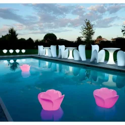 Myyour Design Tischlampen-Rosenförmige Tischlampe mit Induktions-RGBW-LED - Baby Love von