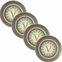 Versace Teller Set-Rosenthal Barocco Mosaic 4 Speiseteller Ø 17 cm - Mosaik