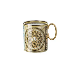 Versace Gläser Set-Rosenthal Barocco Mosaic 4 Gläser mit Porzellanhenkel - Mosaik