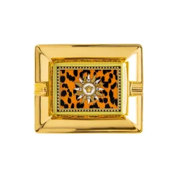 Versace Küchenzubehör-Rosenthal Jungle Animalier Porzellan-Aschenbecher - Animalier