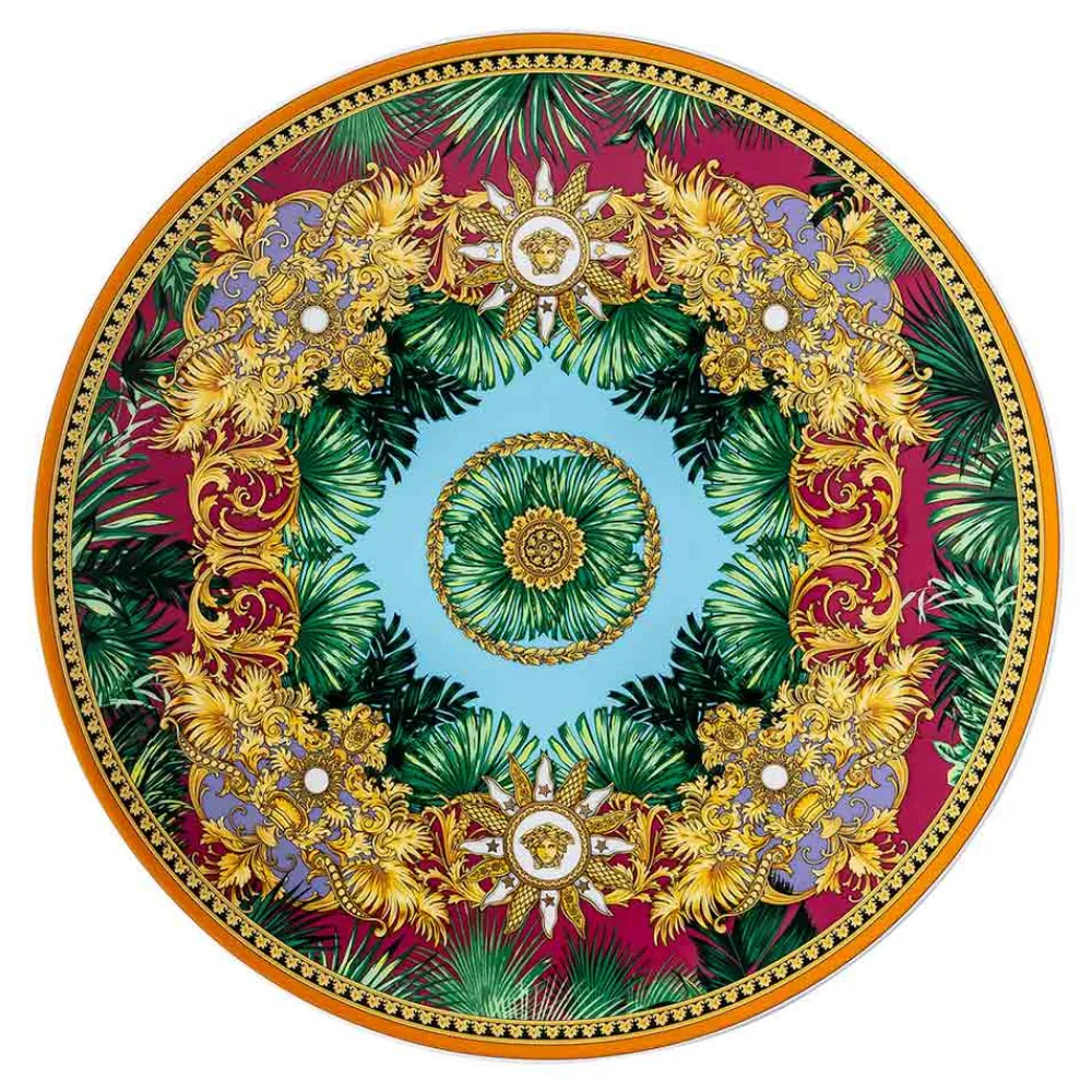 Versace Geschirr Teller-Rosenthal Jungle Animalier Tischkartenteller Durchmesser 33 cm - Animalier