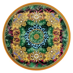 Versace Geschirr Teller-Rosenthal Jungle Animalier Tischkartenteller Durchmesser 33 cm - Animalier