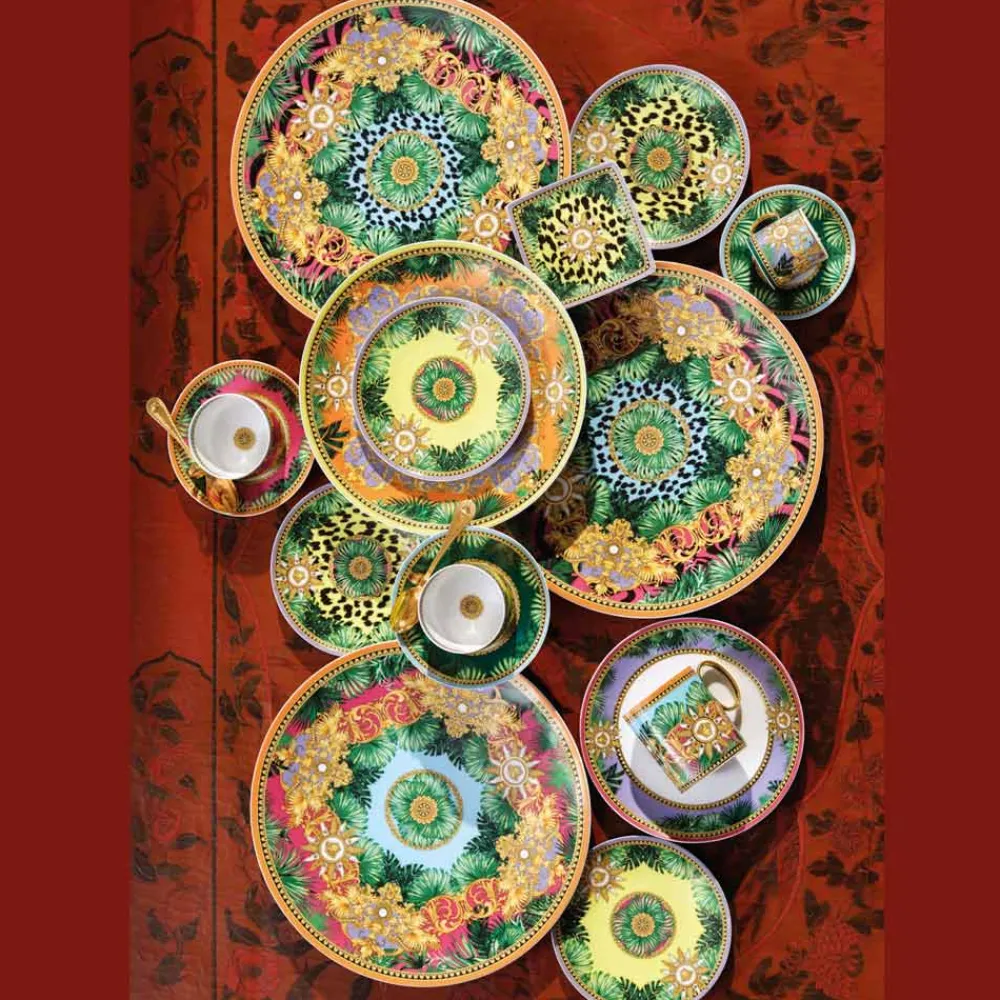 Versace Geschirr Teller-Rosenthal Jungle Animalier Tischkartenteller Durchmesser 33 cm - Animalier