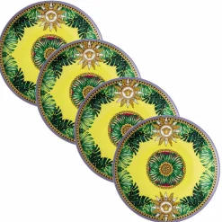 Versace Teller Set-Rosenthal Jungle Animalier 4 Speiseteller Durchmesser 17 cm - Animalier