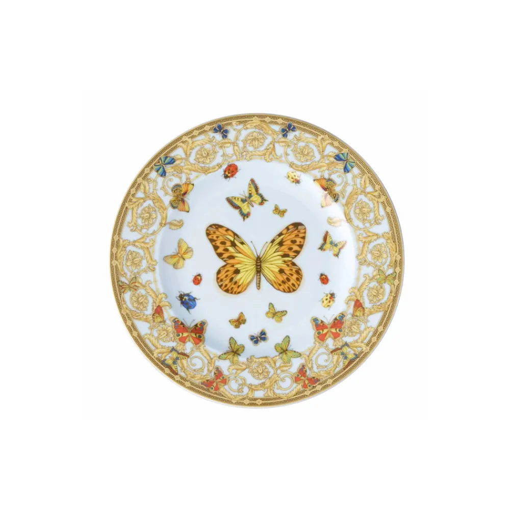 Versace Teller Set-Rosenthal Le Jardin 4 Speiseteller Durchmesser 18 cm aus Porzellan - Jardin