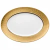 Versace Teller Set-Rosenthal Medusa Gala Gold Ovaler Teller Design 40cm Porzellan