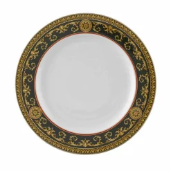 Versace Teller Set-Rosenthal Medusa Blue 27cm flache Platte aus Porzellan Design