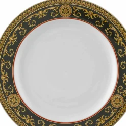 Versace Teller Set-Rosenthal Medusa Blue 27cm flache Platte aus Porzellan Design