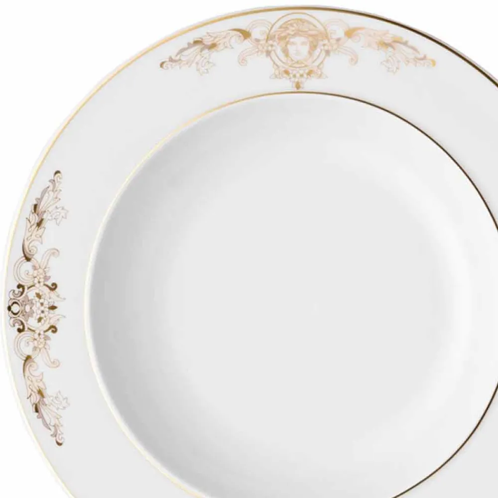 Versace Teller Set-Rosenthal Medusa Gala 22cm Suppenteller in Porzellandesign