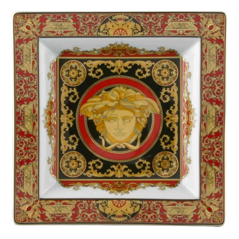 Versace Teller Set-Rosenthal Medusa Rosso Porzellan Design Tasse 22cm