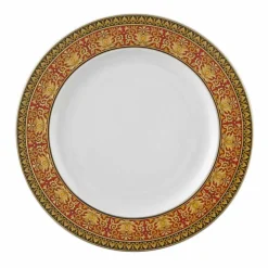 Versace Teller Set-Rosenthal Red Medusa 22 cm flache Platte aus Porzellan