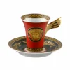 Versace Tee Set Und Kaffee Set-Rosenthal Red Medusa Porzellan Design Kaffeetasse